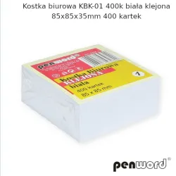 Kostka biała 83x83x35mm A'6, klejona
